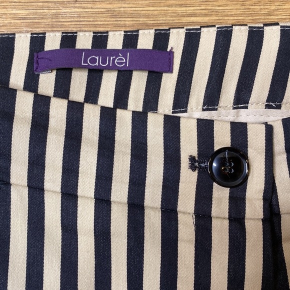 Laurèl Stripped Trouser Pants - Picture 3 of 11